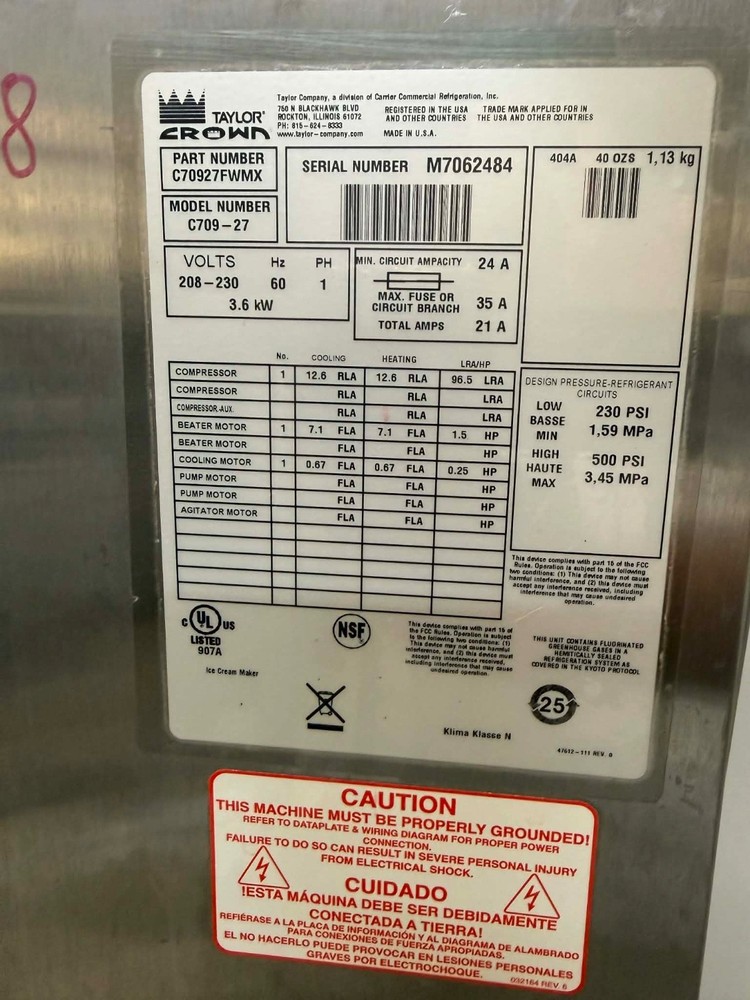used commercial ice cream machine
