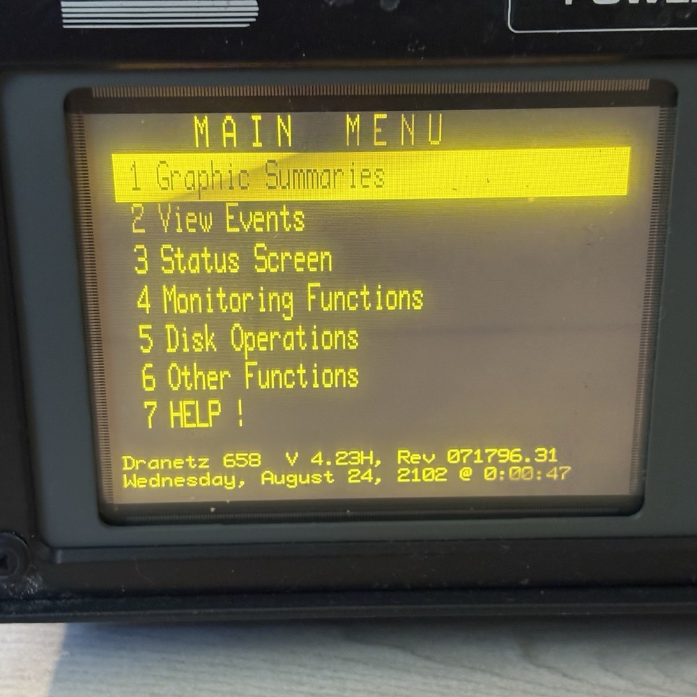 Dranetz 658 Power Quality Analyzer With Probes Cases Floppy Disc