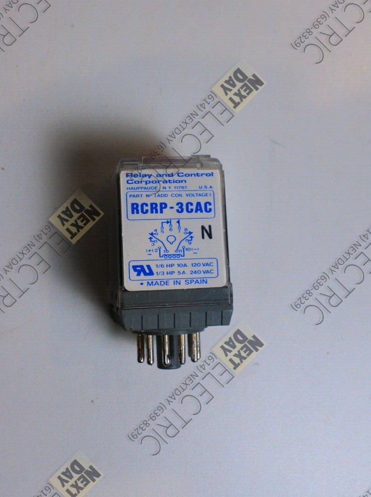 Relay and Control Corp, RCRP-3CAC, Relay