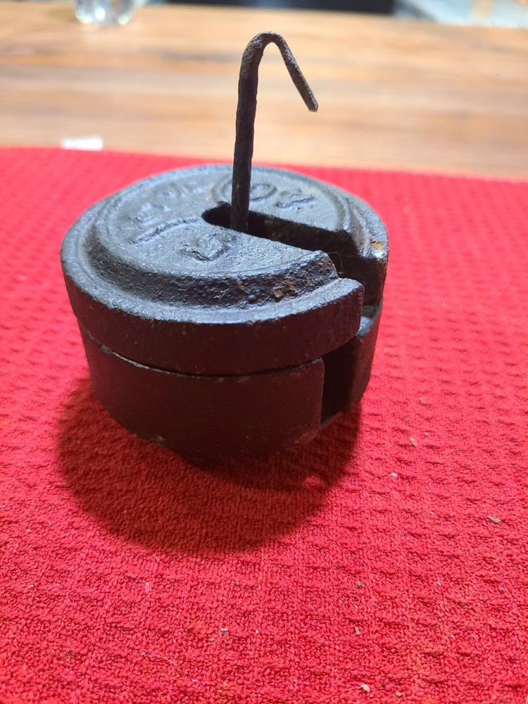 Vintage Scale Weights From Floor Platform Scale Cast Iron Antique