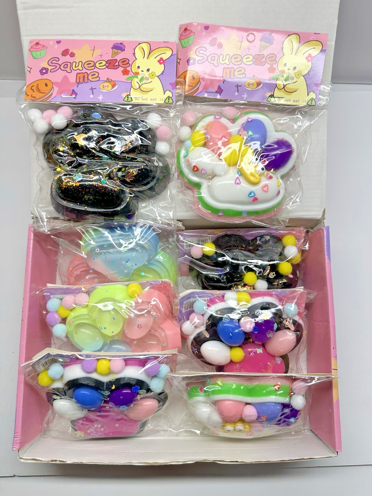 Taba Squishy 8-Pack | Big Fufu Cat Paws | Jumbo Soft Mochi Toys | Great Value