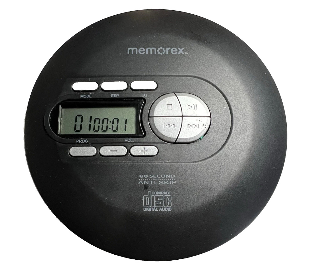 Memorex MPC600B Portable CD Player w/ 3.5mm Headset - Black