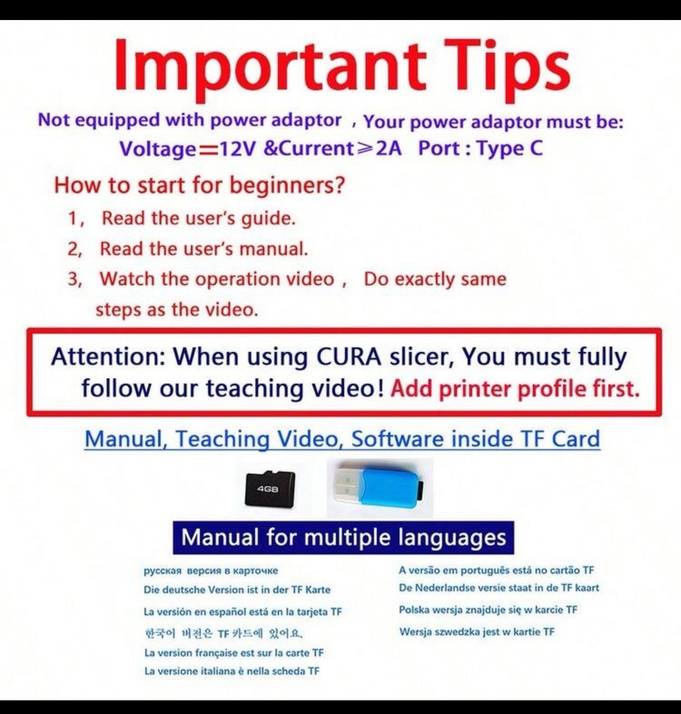 EasyThreed Mini 3D Printer, Black