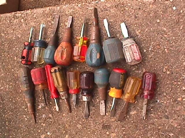 MIXED LOT Small/Stubby Handle Screwdrivers