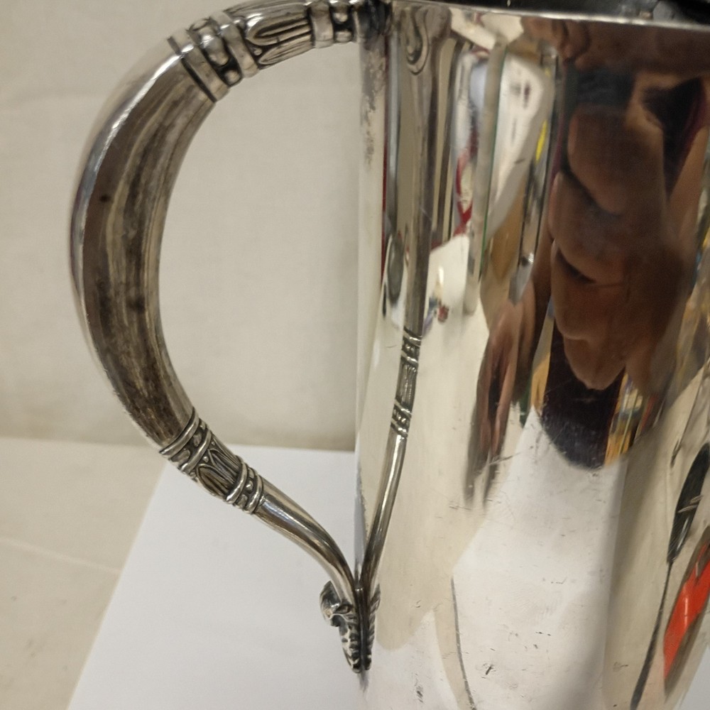 MODERNIST MCM SILVER PLATE TROPICAL MARTINI PITCHER INTERNATIONAL SILVER #8143