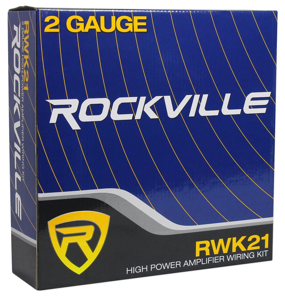Rockville RWK21 2 Gauge Amp Installation Kit ANL Fuse Holder 100% Copper RCA