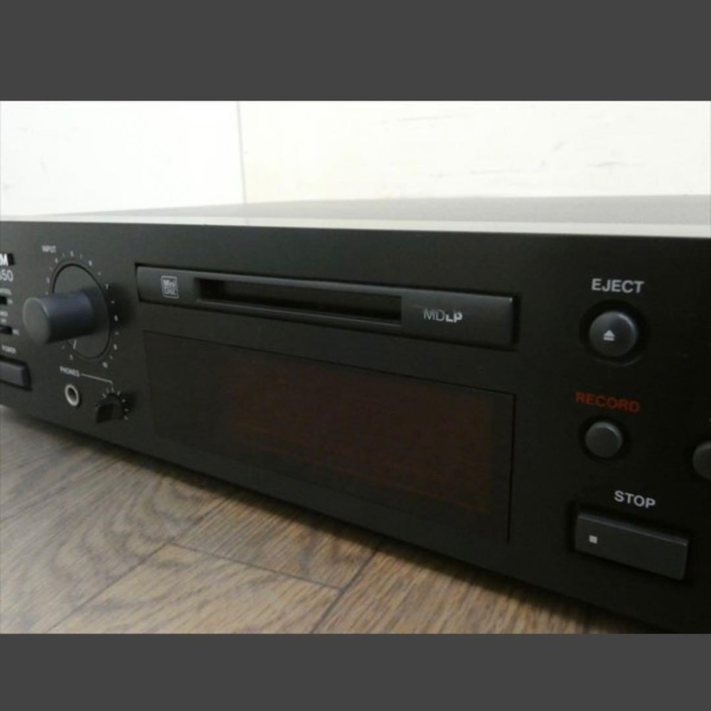 Used TASCAM MD-350 Mini Disk Record Player MD Deck Black