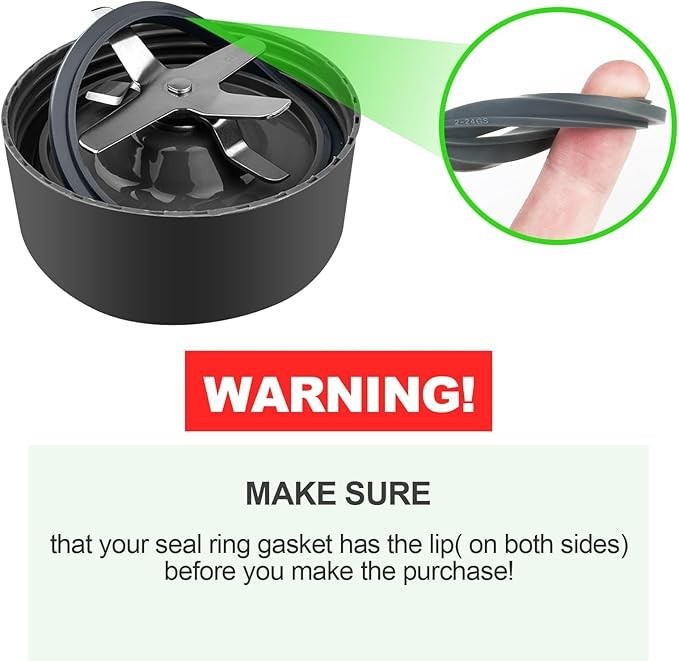 3 Pcs Blender Gasket Replacement Parts, Rubber Ring Seal Rings for Nutribullet