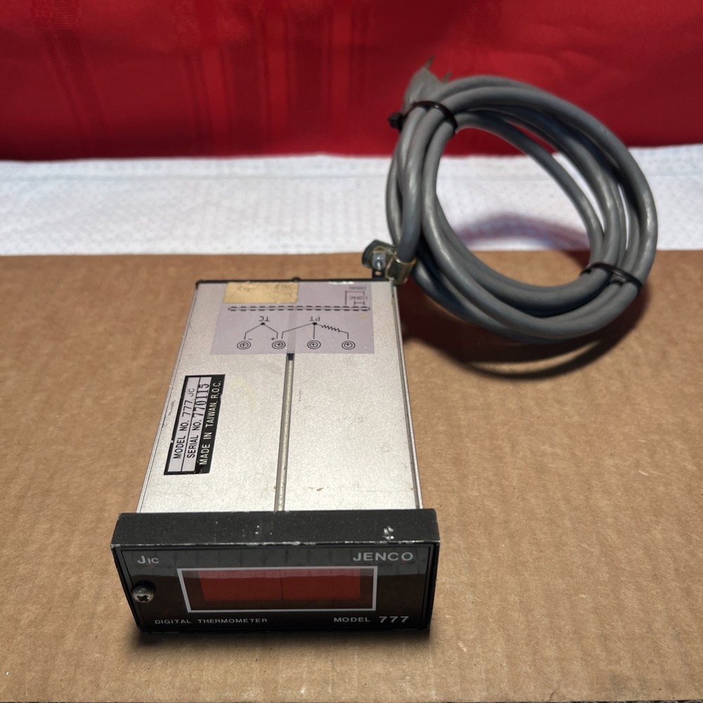 Jenco Model 777 JC Digital Thermocouple Panel Thermometer