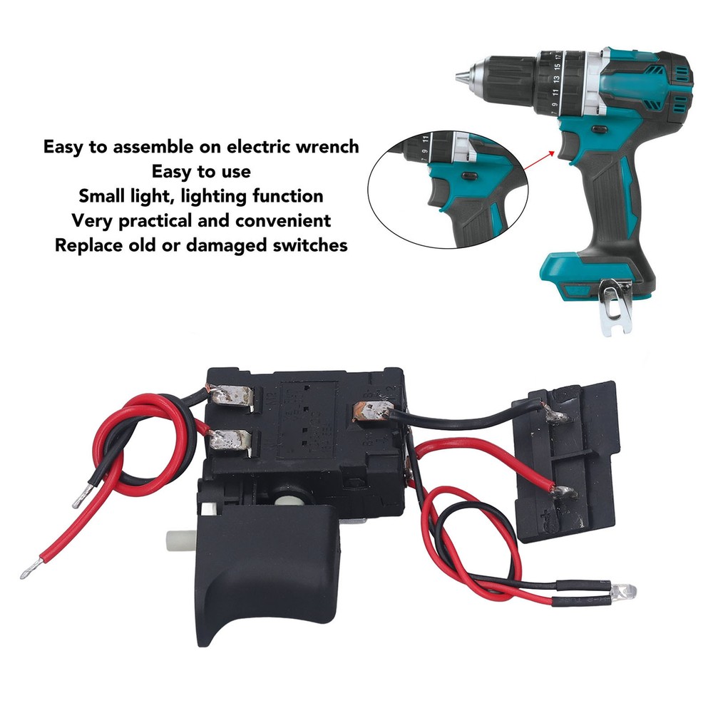 Cordless Drill Trigger Switch Universal Speed Control Adjustable 16A