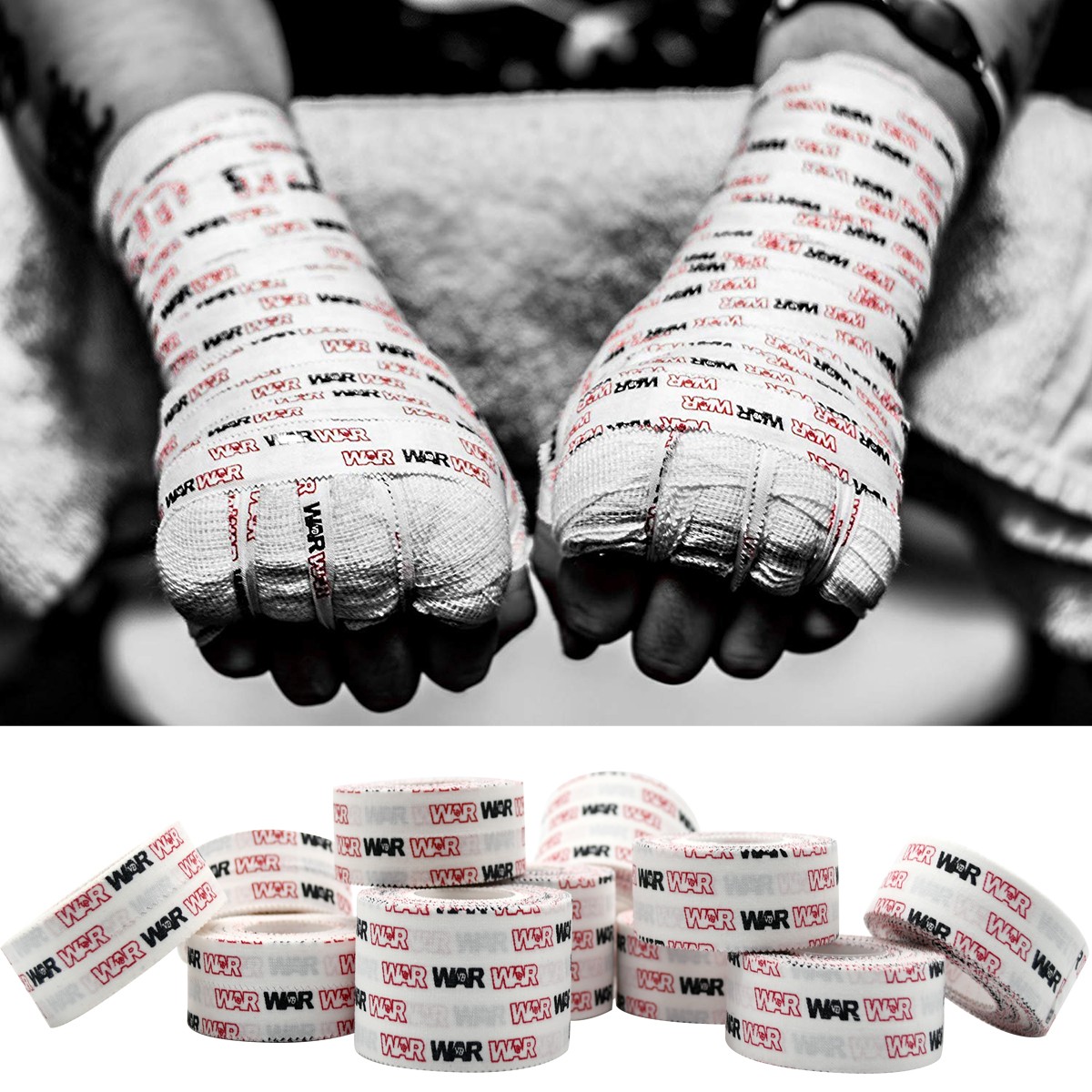 WAR Tape EZ Rip Athletic Tape for Boxing, MMA, Muay Thai, Kickboxing