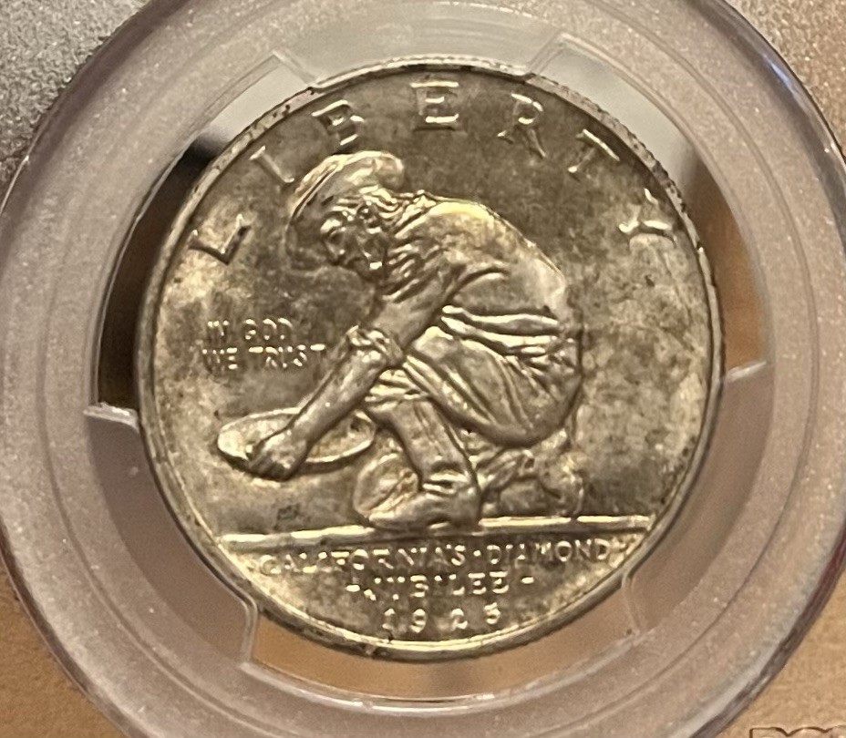 1925-S PCGS MS64 California Commemorative Silver Half Dollar