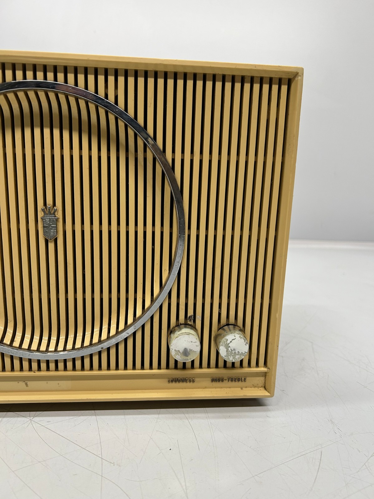 Vtg Zenith Model C845 Super Interlude AM FM Tube Radio Works Has Issues As Is