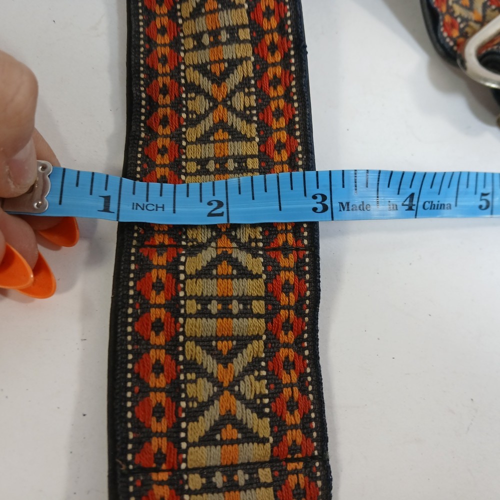Vintage Boho Rad Universal Neck & Shoulder Strap Camera Southwestern Pattern Red