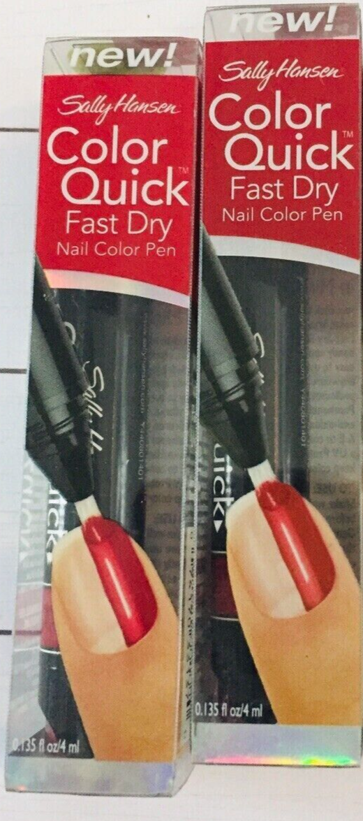 Sally Hansen 2 Pcs 44080-14 Crimson Color Quick Nail Colour Pen Cayon