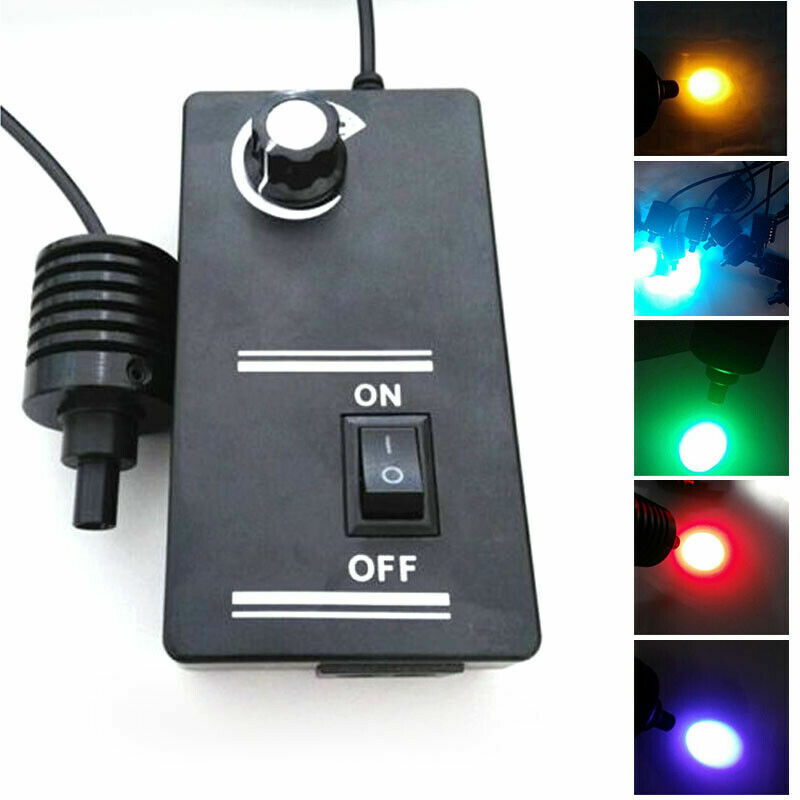 Microscope Coaxial Light Source LED Spot Lamp Brightness Adjustable 90V-240V
