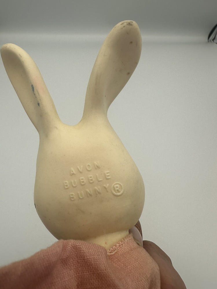 1960s Avon BUBBLE BUNNY Rubber Head Puppet