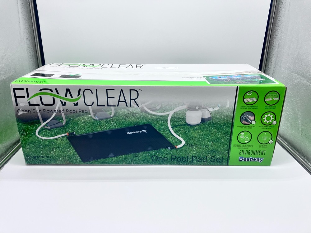 New! Flowclear 58759E Sun Powered Rectangular Pool Heating Pad for Above Ground