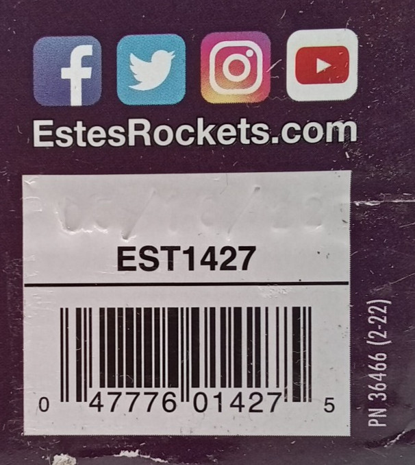 Estes 1427 Alpha III Model Rocket Launch Set Kit