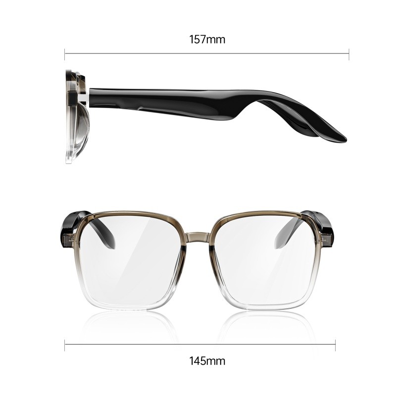 Smart Bluetooth Glasses AI Translation Dual-Side Touch Control Open-Ear Wireless