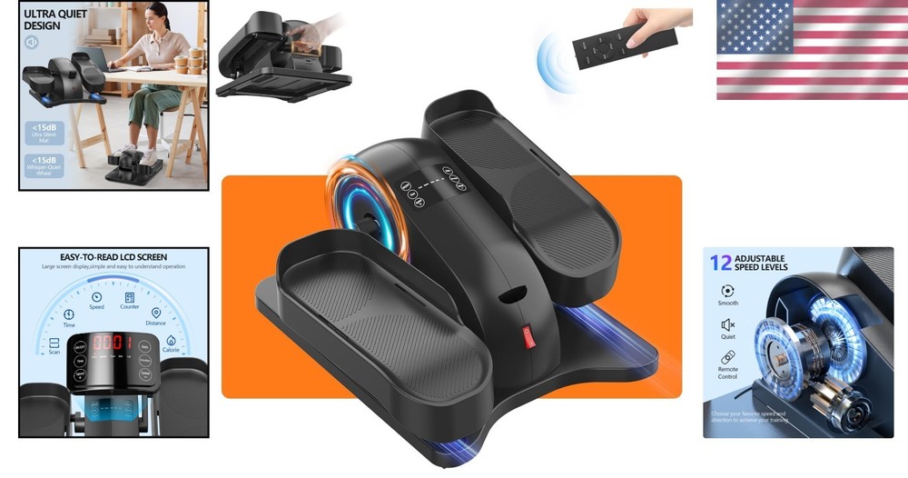 Magnetic Resistance Mini Elliptical with Remote – Compact Home Exercise Solution