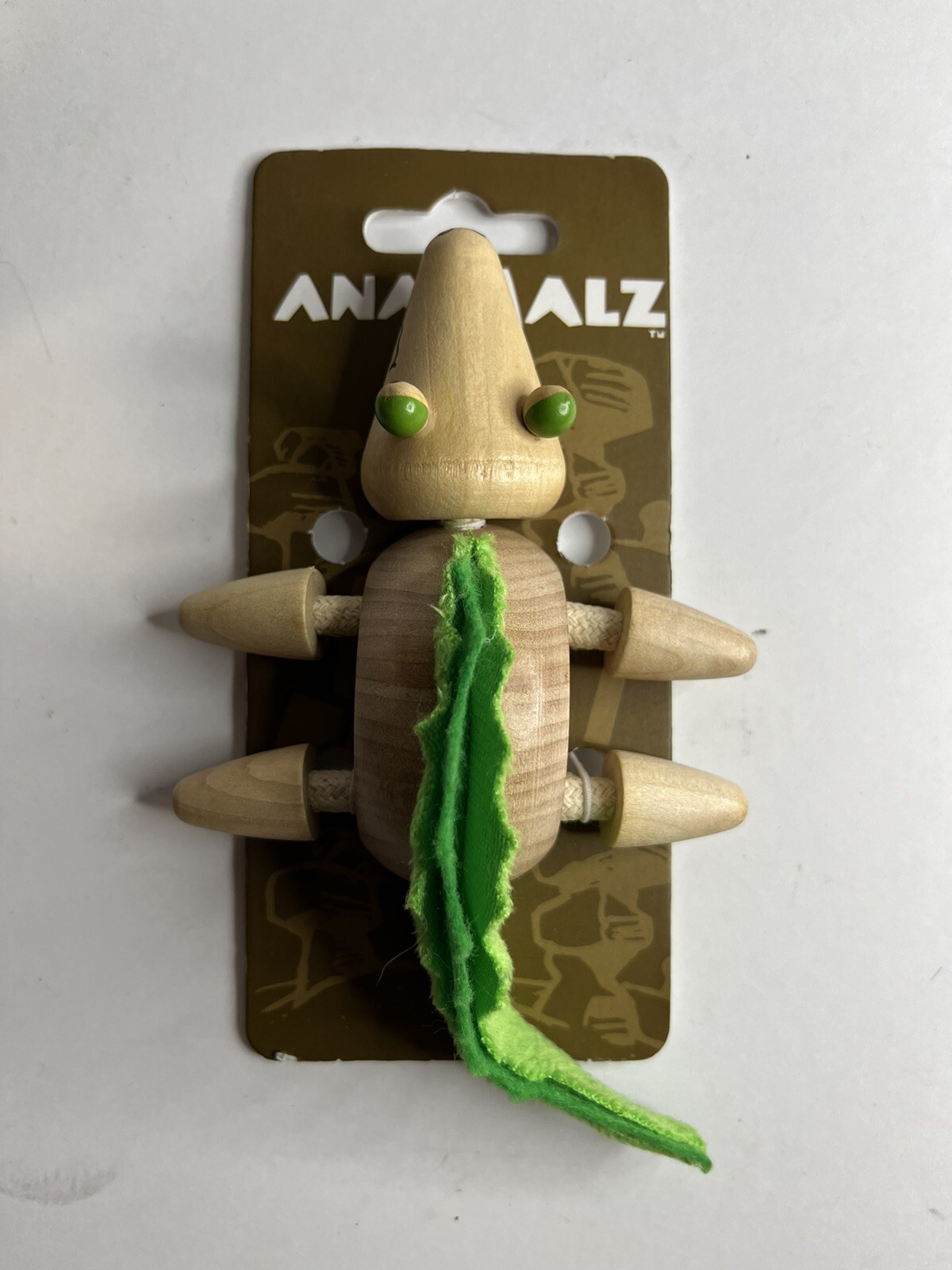 3 NEW ANAMALZ , Handmade, Wooden Poseable Animals. Donkey, Crocodile, Lion!