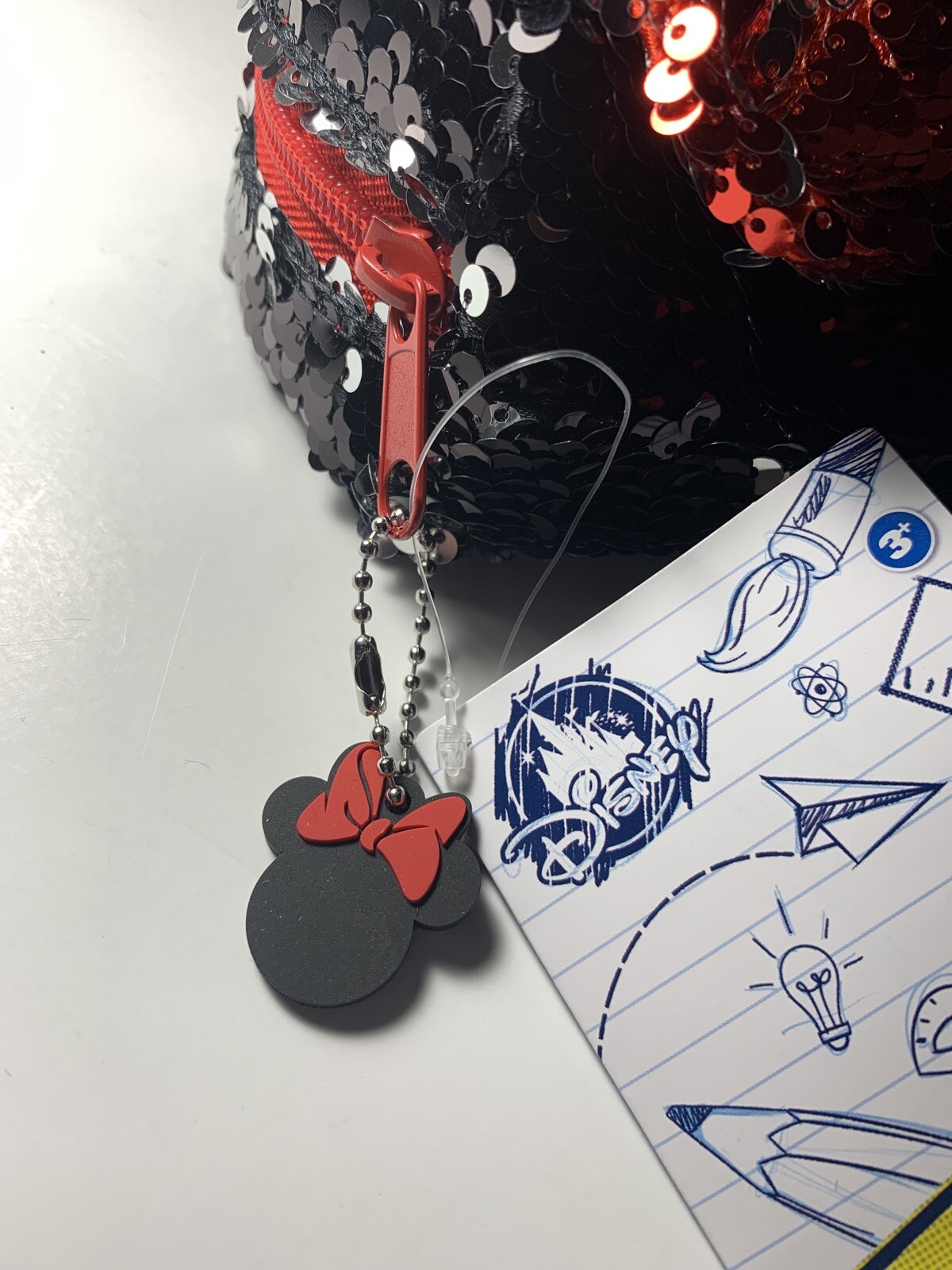 Disney Minnie Mouse Reversible Sequin Coin Purse, Cosmetic Bag, Pencil Case NWT