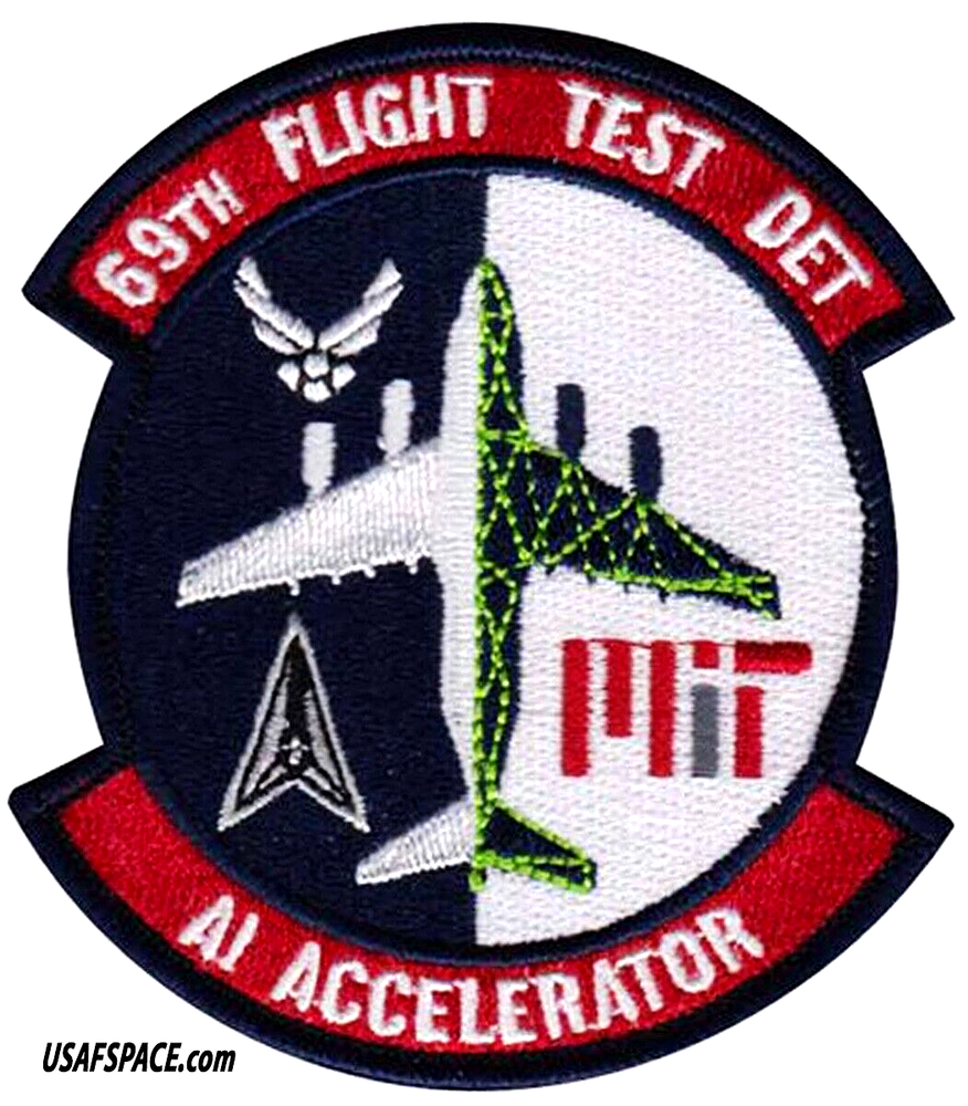 USAF 69TH FLIGHT TEST DET- MIT -AI-ARTIFICIAL INTELLIGENCE ACCELERATOR-VEL PATCH
