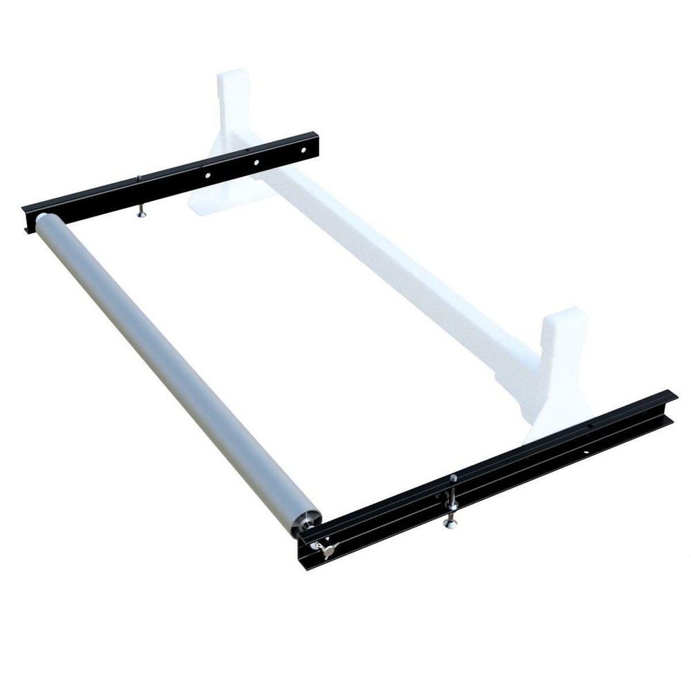 Black Vantech H1 47" Roller System with 24" Long Extension Plate