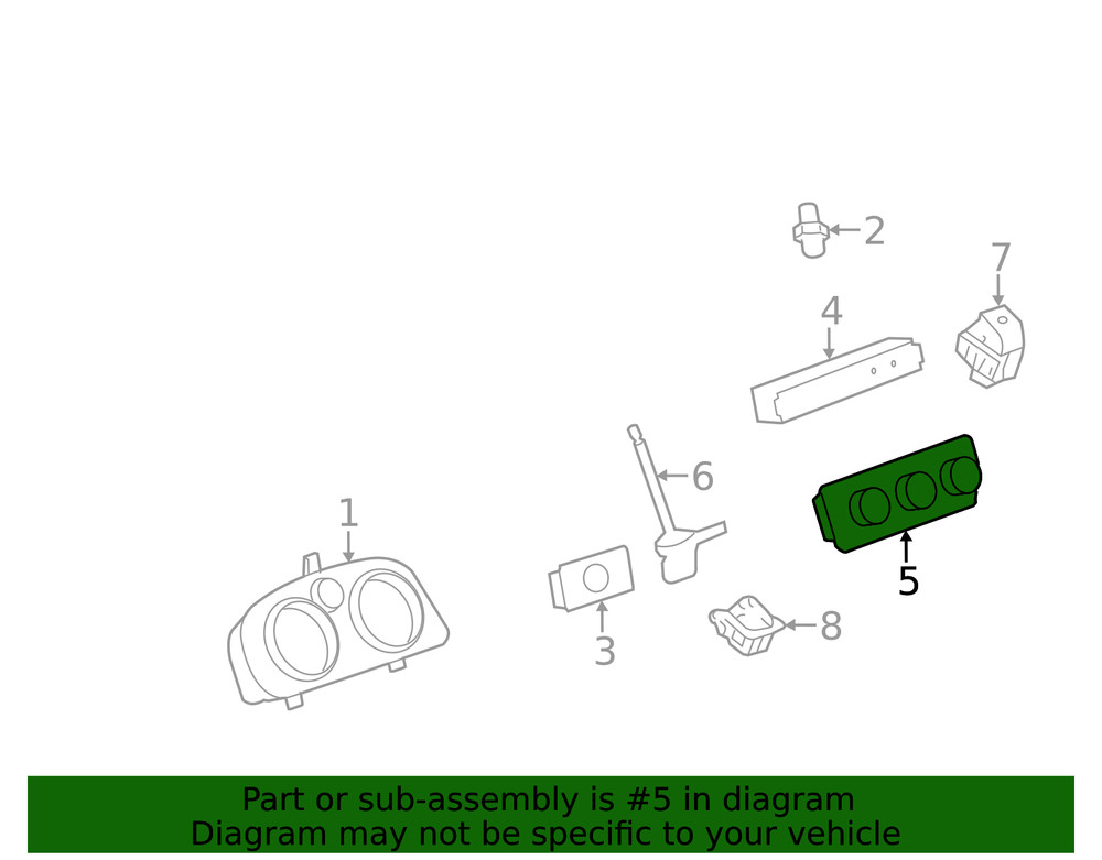 Genuine GM Dash Control Unit 23111245