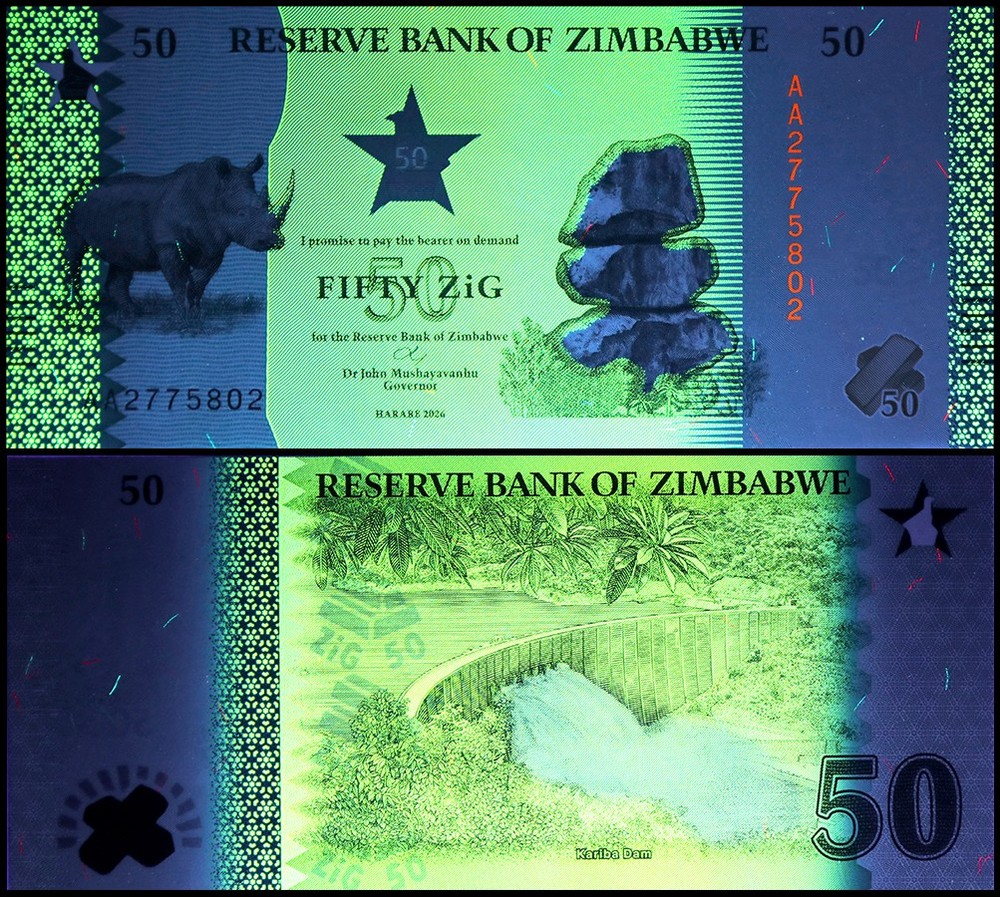 Zimbabwe 50 Zig, 2026, P-117, UNC