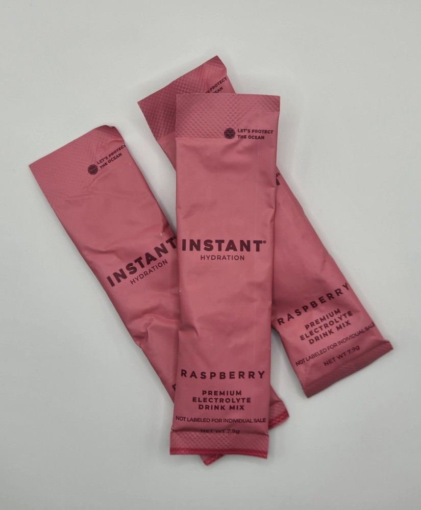 Instant Hydration Electrolyte Drink Mix - Raspberry - 25 Packets - BB 11/27
