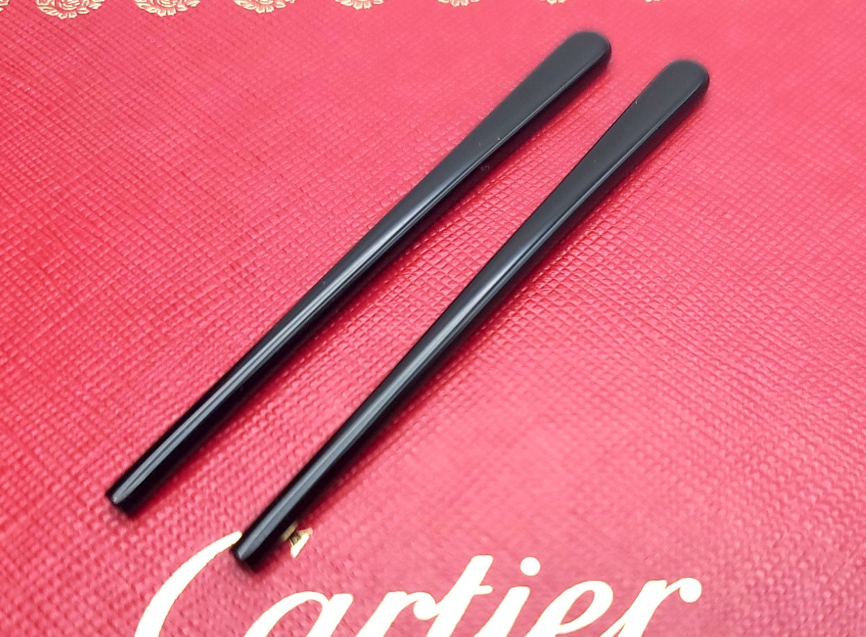 NEW! Authentic Cartier Silver/Black Temple Tips for Cartier Glasses - $59 Pair