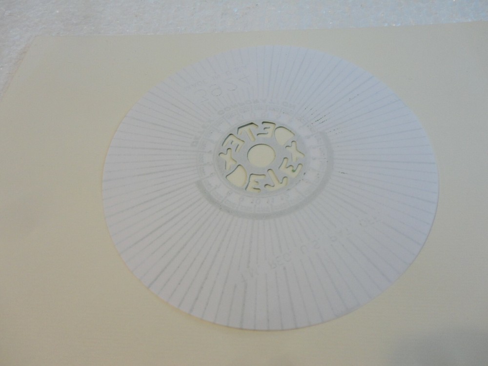 Detex Clock Paper Dial