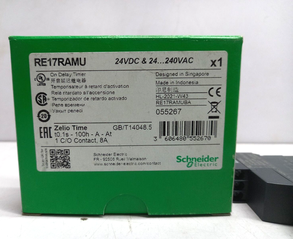 Schneider Telemecanique RE17RAMU On Delay Timer