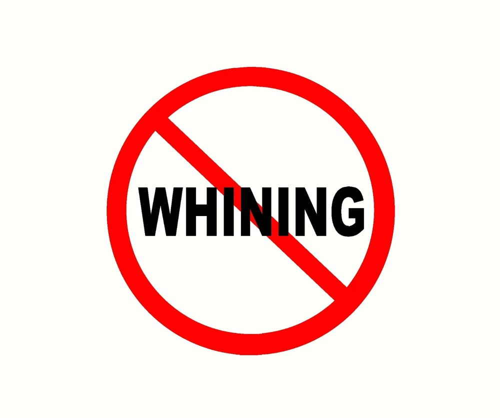 No Whining Sticker Decal XV