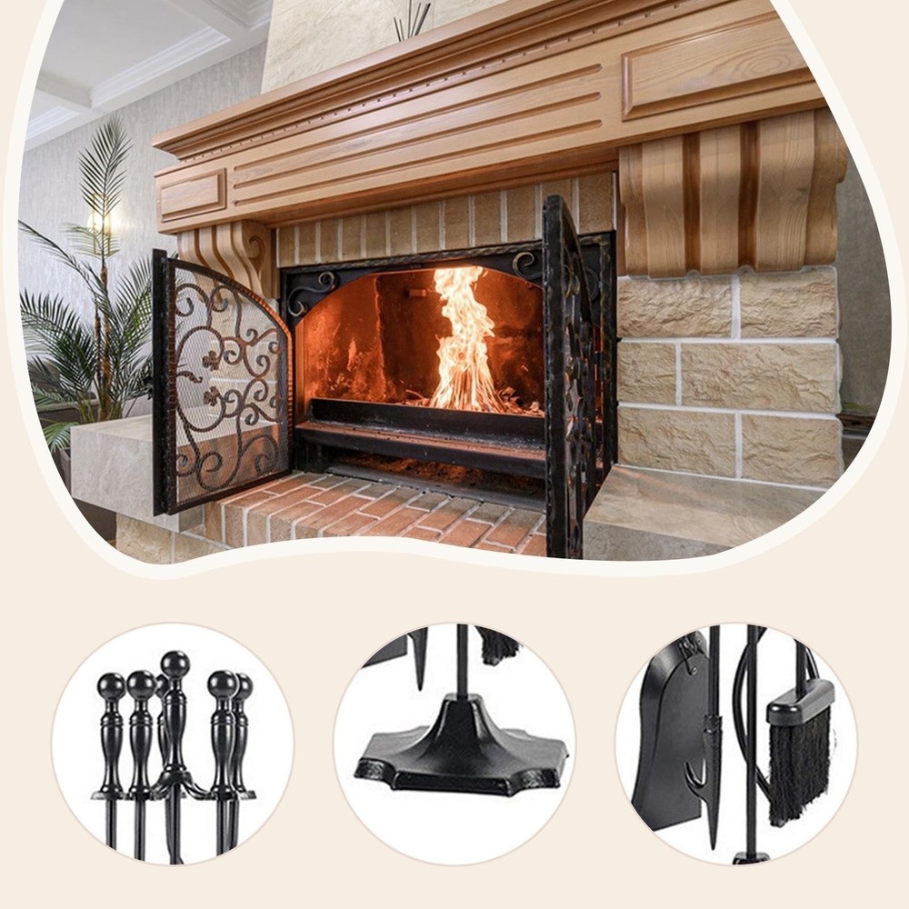 Fireplace Tools Set Fireside Accessories Fire Tool Set