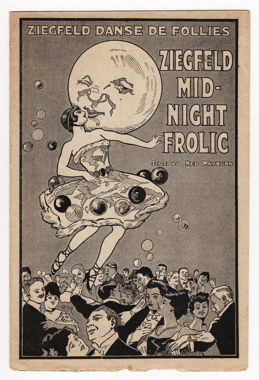 Will Rogers "ZIEGFELD MIDNIGHT FROLIC" Frances White / Peggy Fears 1917 Program