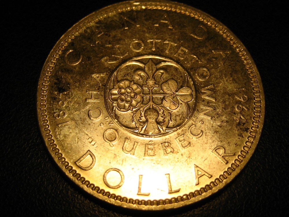 1964 80% Silver Canadian Dollar Uncirculated Some Toning #3