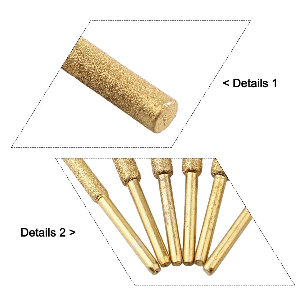 Coated Cylindrical Burr Chainsaw Grinding Whetstone for Improved Efficiency