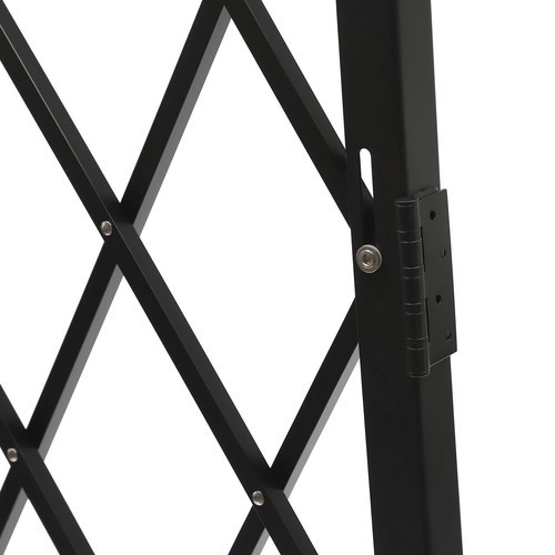 Folding Security Gate Folding Door Single Gate Rolling Barricade Gate 1.3m*93cm