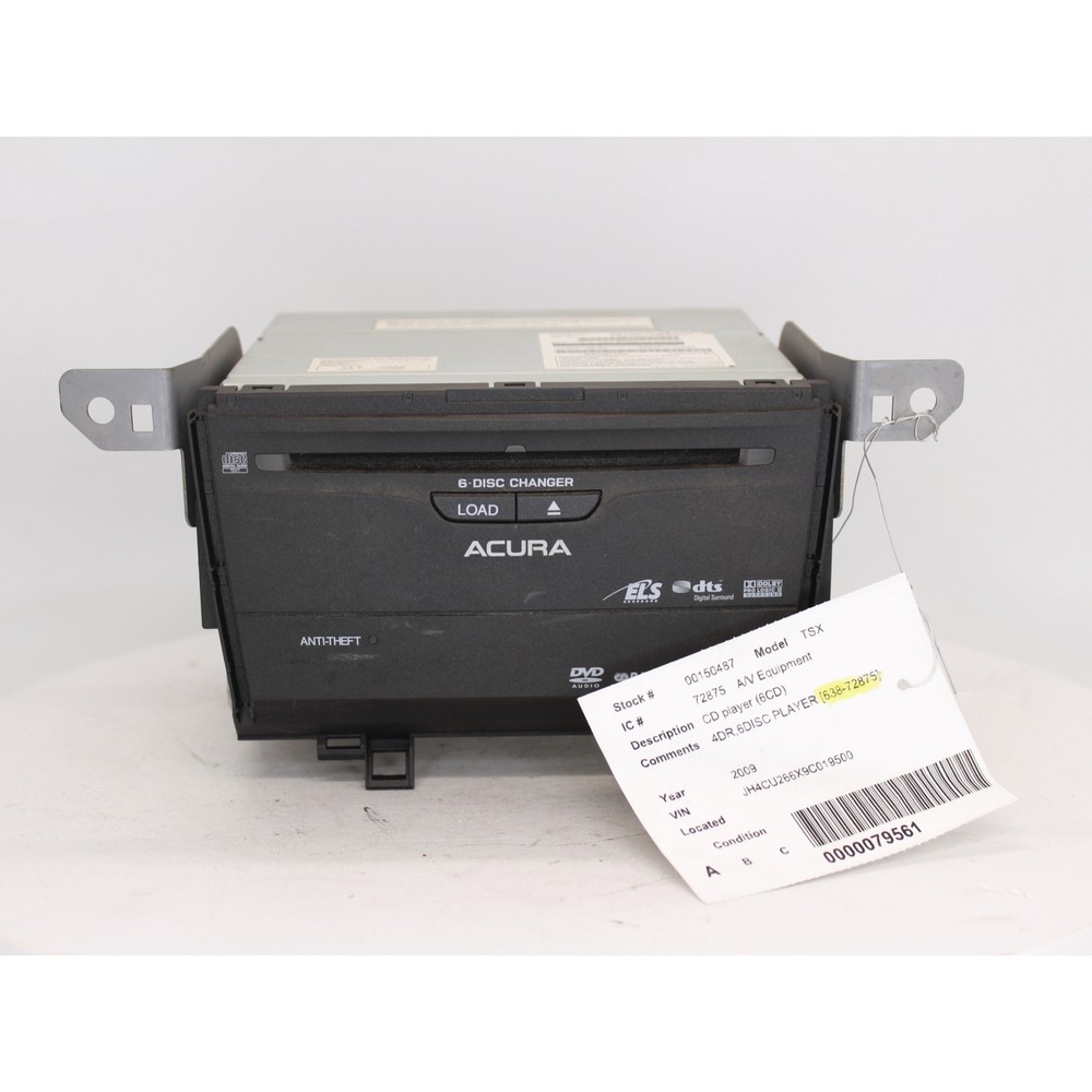 2009 Acura TSK CD Player Part Number - 638-72875