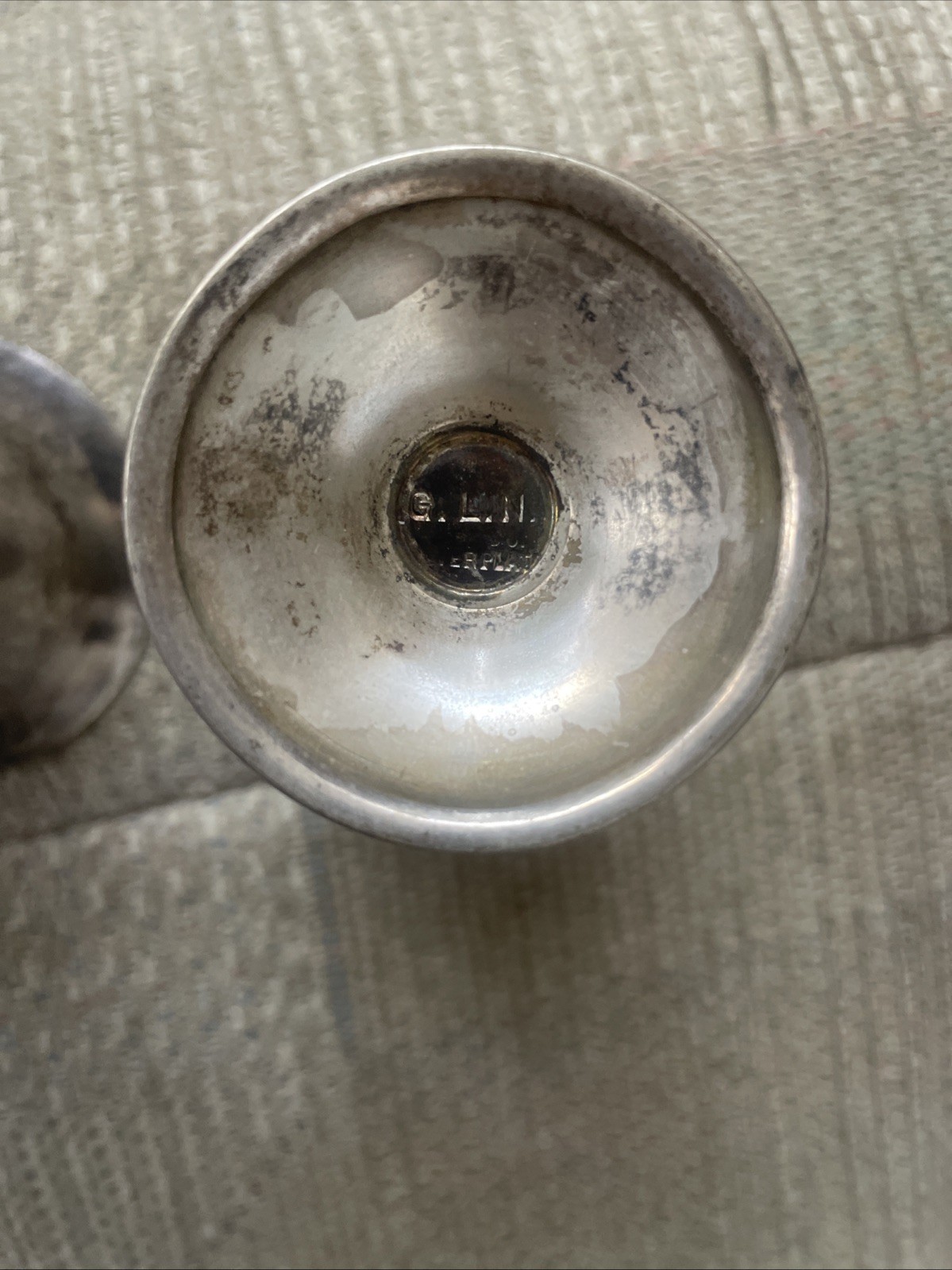 3 NJ Bridge League Club TOP SCORE Vintage Award Trophy Cups 2 GLN Silverplate 4”