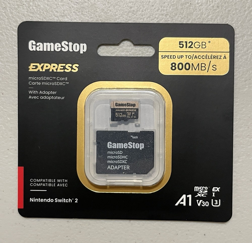 GameStop 512GB Express Micro SD Card for Nintendo Switch 2