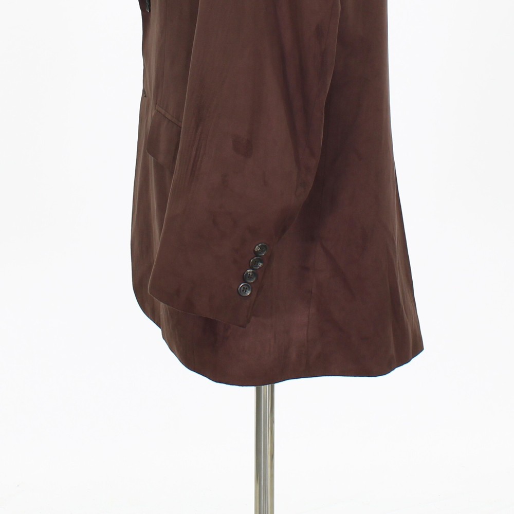 Chaps 41R Brown Sport Coat Blazer Jacket Solid 2B Polyester