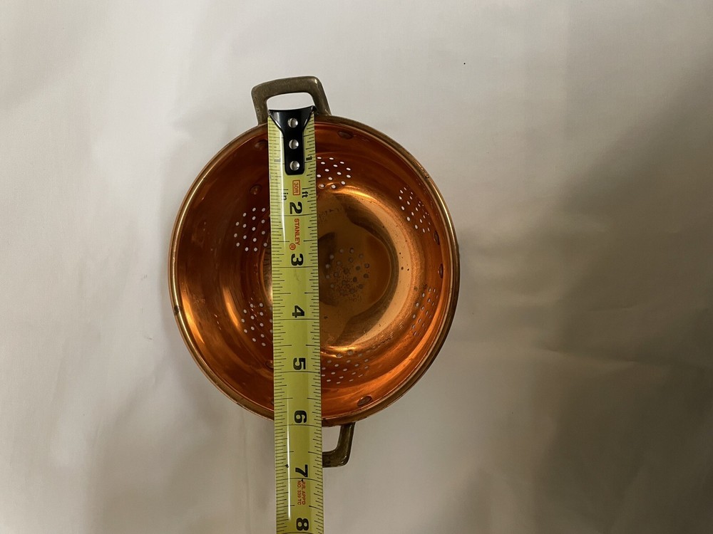 Vintage copper colander