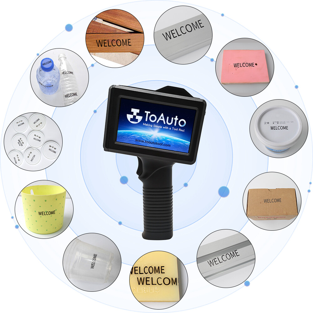 Handheld Inkjet Printer 600DPI Date Logo Barcode Coder Batch Coding Machine USA