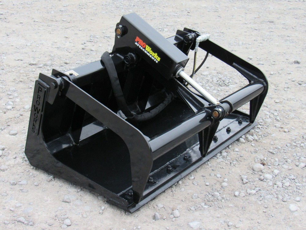 48" Solid Bottom Bucket Grapple Attachment Fits Toro Dingo Mini Skid Steer