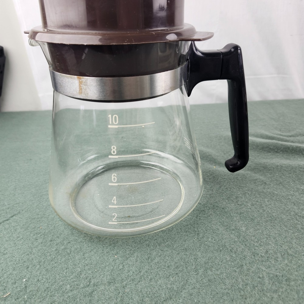 Vintage General Electric 10 Cup Brew Starter Coffee Maker Auto Drip