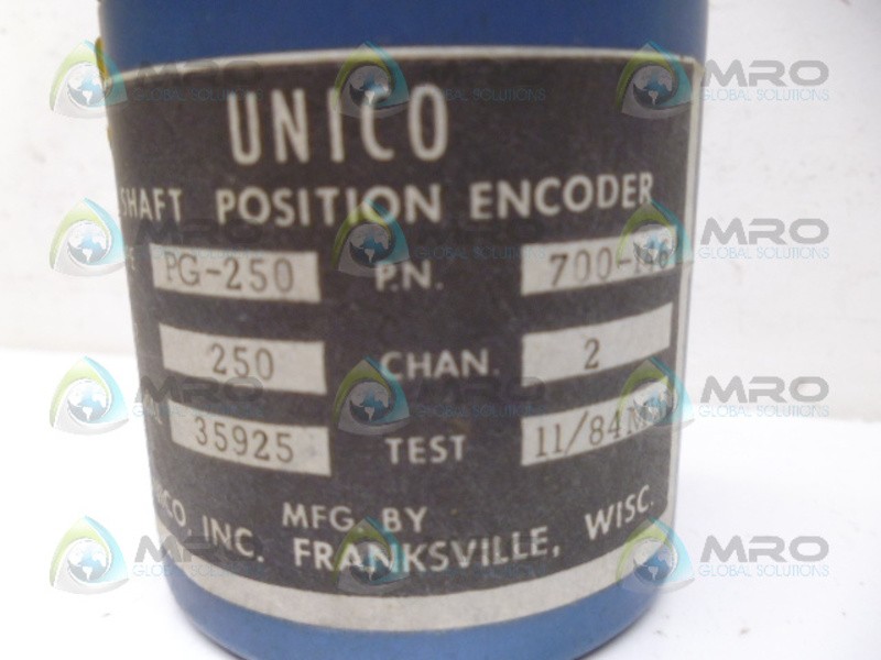 UNICO PG-250 700-146 ENCODER NSNP